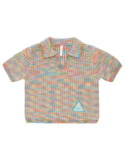 New ZIMMERMANN August Textured Knit Polo
