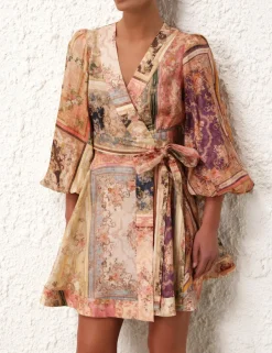 Outlet ZIMMERMANN August Wrap Mini Dress