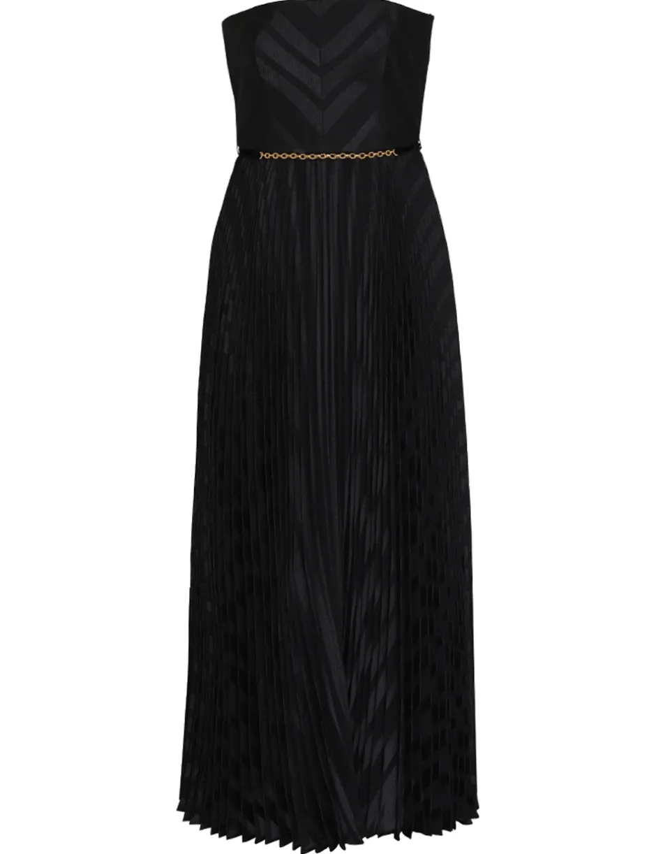New ZIMMERMANN Burnout Pleated Dress