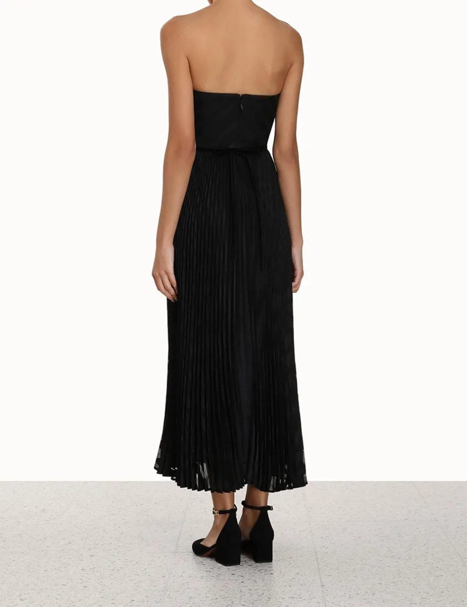 New ZIMMERMANN Burnout Pleated Dress