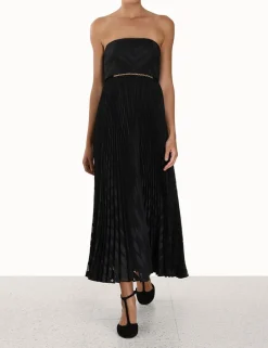 ZIMMERMANN Burnout Pleated Dress