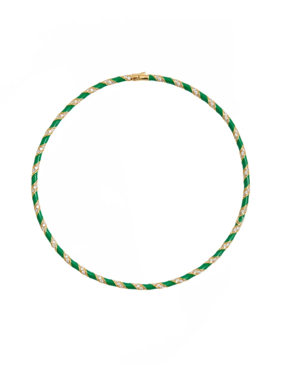 New ZIMMERMANN Candy Stripe Pave Choker