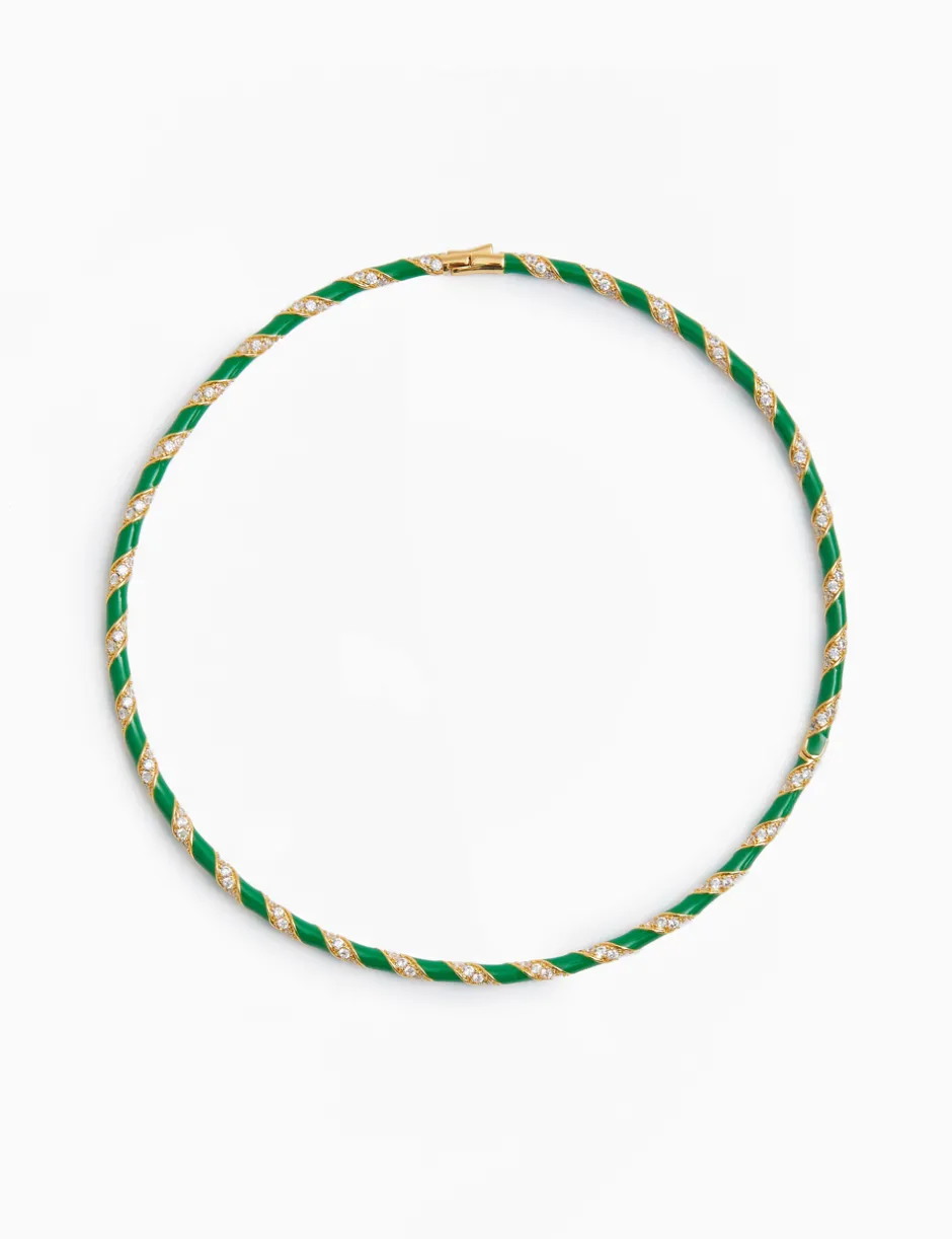 Discount ZIMMERMANN Candy Stripe Pave Choker