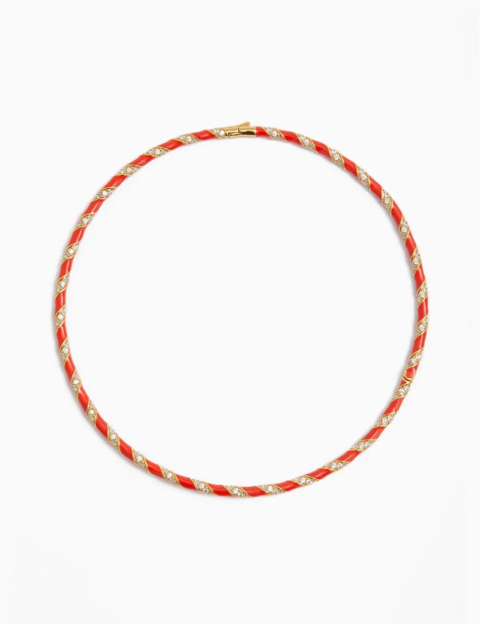 Clearance ZIMMERMANN Candy Stripe Pave Choker