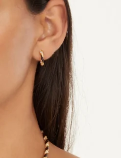 Best ZIMMERMANN Candy Stripe Pave Hoops