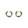 Clearance ZIMMERMANN Candy Stripe Pave Hoops