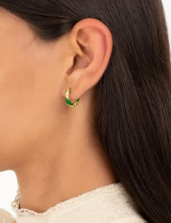 ZIMMERMANN Candy Stripe Pave Hoops