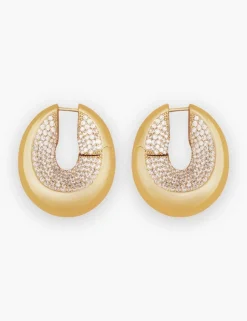 Outlet ZIMMERMANN Carved Pave Hoops