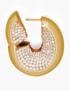 Outlet ZIMMERMANN Carved Pave Hoops