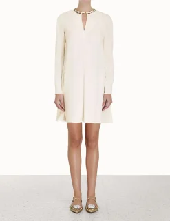 Sale ZIMMERMANN Chain Embellished Mini Dress