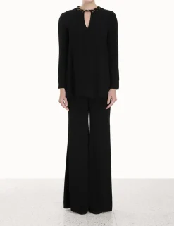 Hot ZIMMERMANN Chain Embellished Tunic Top