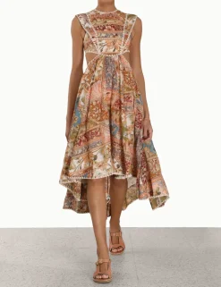 Clearance ZIMMERMANN Chintz Asymmetric Dress