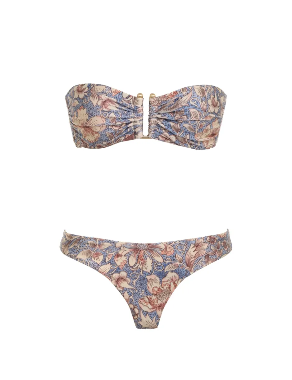 New ZIMMERMANN Chintz Deep U Trim Bikini
