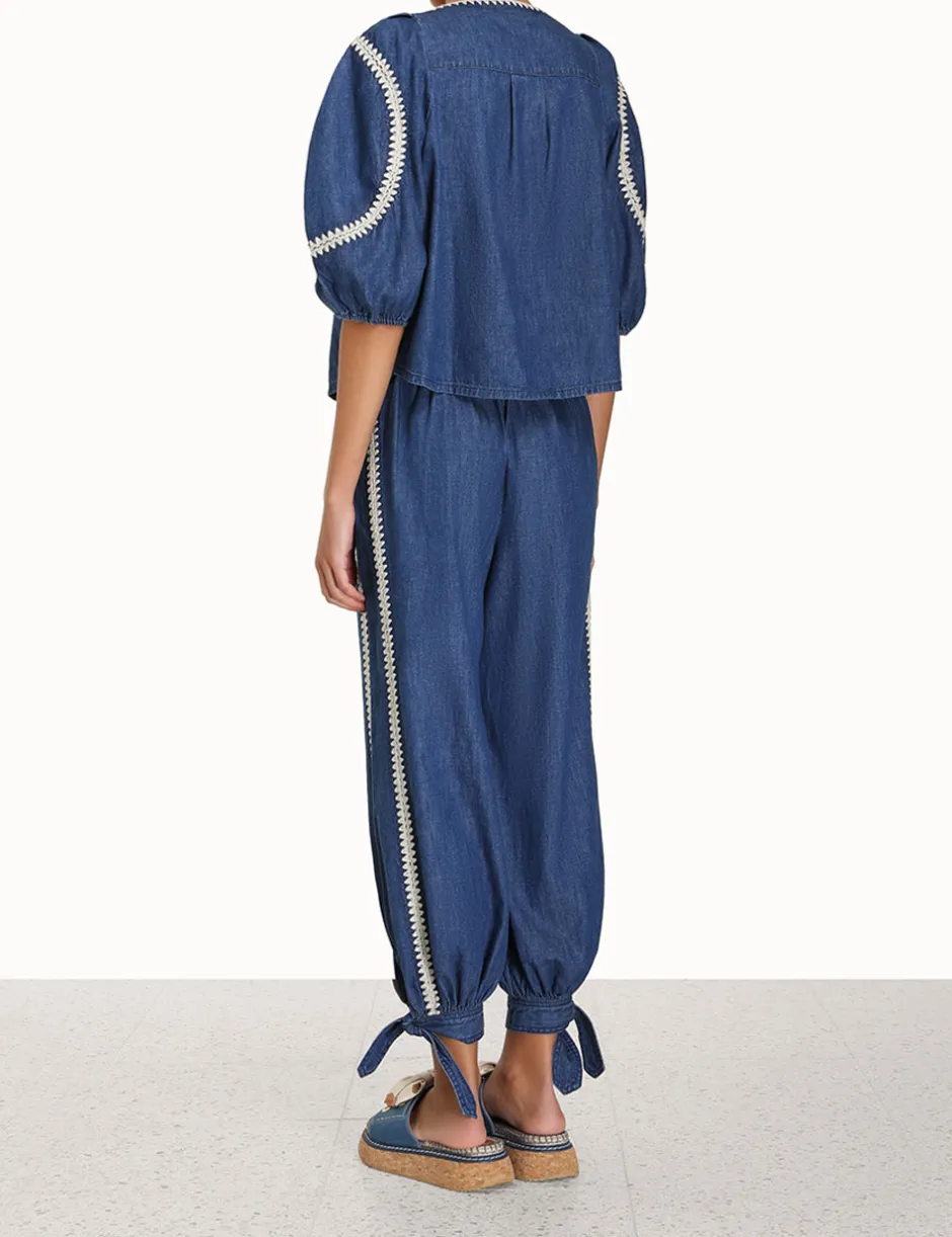 Sale ZIMMERMANN Chintz Denim Harem Pant