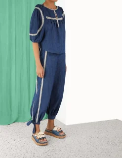 Clearance ZIMMERMANN Chintz Denim Harem Pant