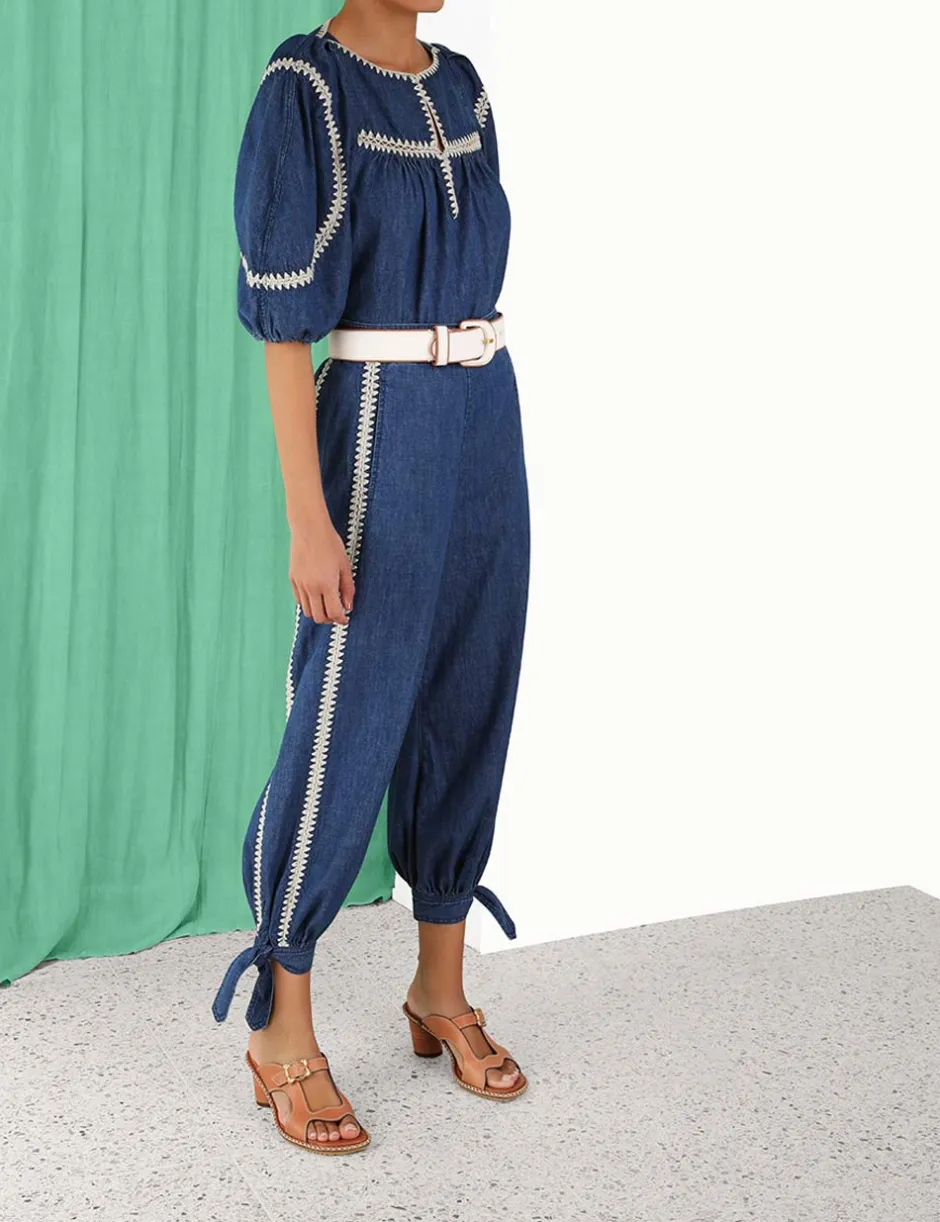 Best ZIMMERMANN Chintz Denim Smock Top