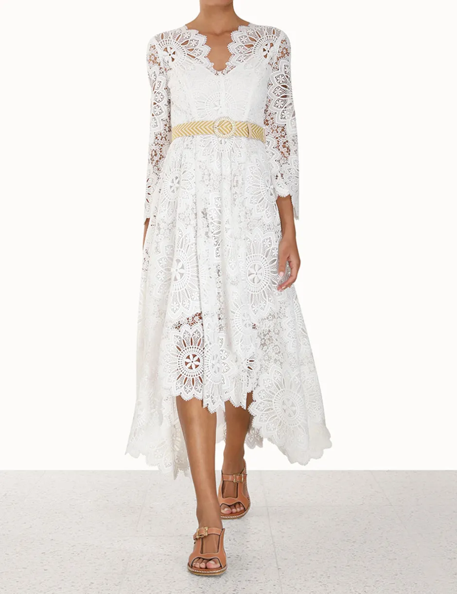 ZIMMERMANN Chintz Doily Lace Dress