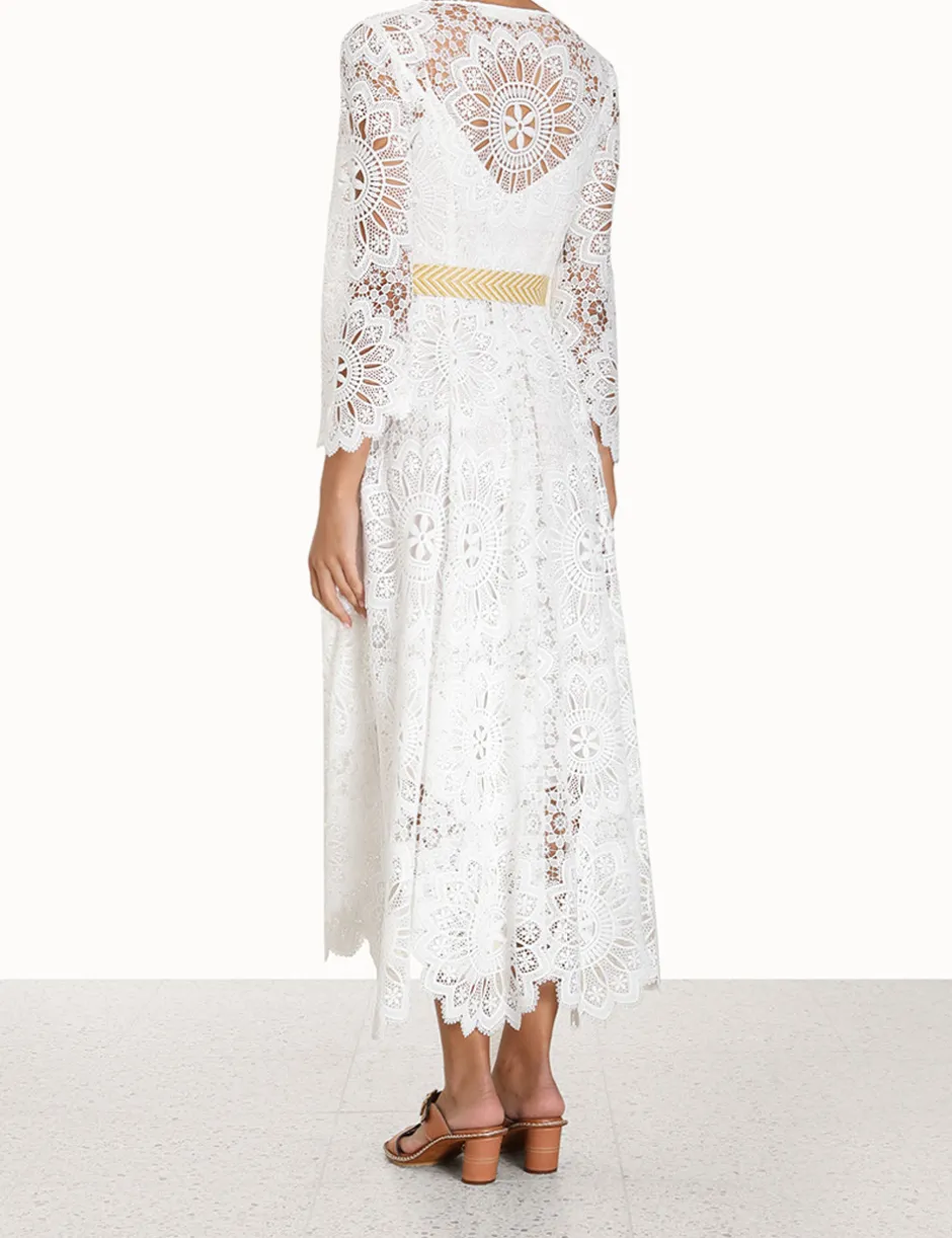 ZIMMERMANN Chintz Doily Lace Dress