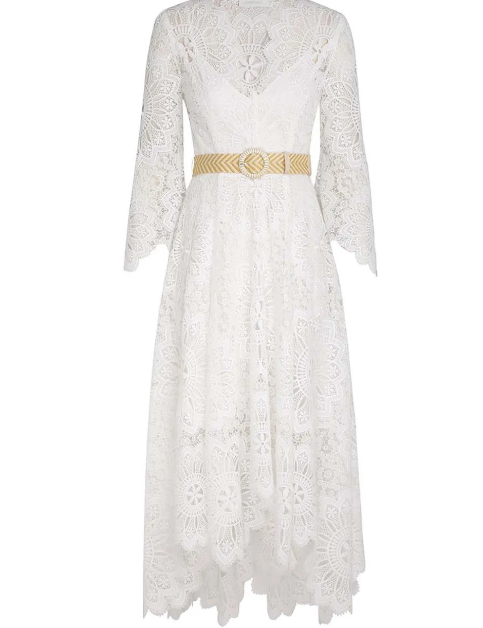 New ZIMMERMANN Chintz Doily Lace Dress