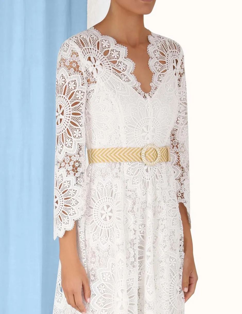 New ZIMMERMANN Chintz Doily Lace Dress