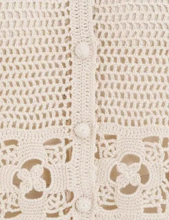 Discount ZIMMERMANN Chintz Hand Crochet Shirt