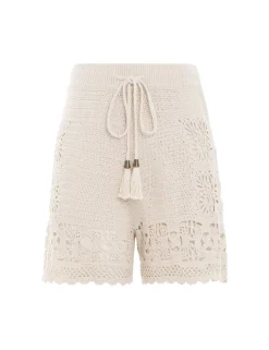 Hot ZIMMERMANN Chintz Hand Crochet Shorts