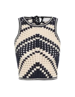 Outlet ZIMMERMANN Chintz Hand Crochet Tank