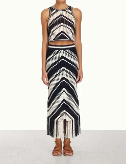 Outlet ZIMMERMANN Chintz Hand Crochet Tank