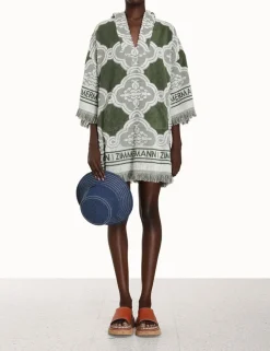 Clearance ZIMMERMANN Chintz Hooded Towel Mini Dress