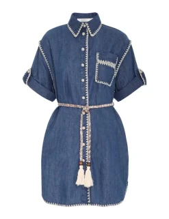 Discount ZIMMERMANN Chintz Mini Shirt Dress