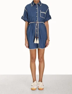 Discount ZIMMERMANN Chintz Mini Shirt Dress