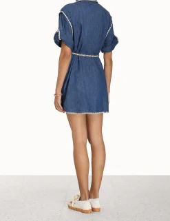 Discount ZIMMERMANN Chintz Mini Shirt Dress