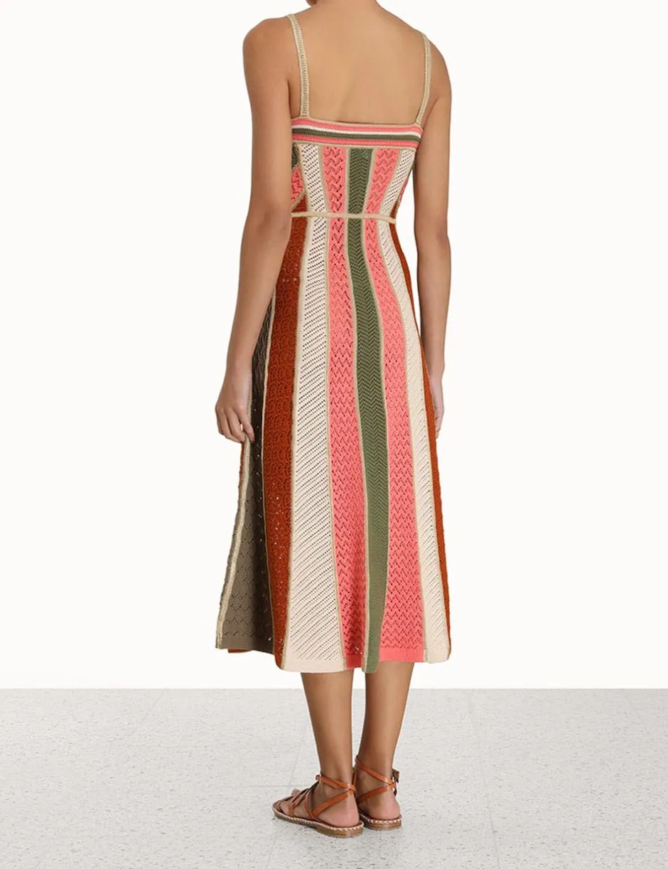 Clearance ZIMMERMANN Chintz Panelled Midi Dress