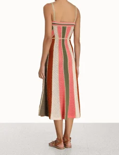 Hot ZIMMERMANN Chintz Panelled Midi Dress