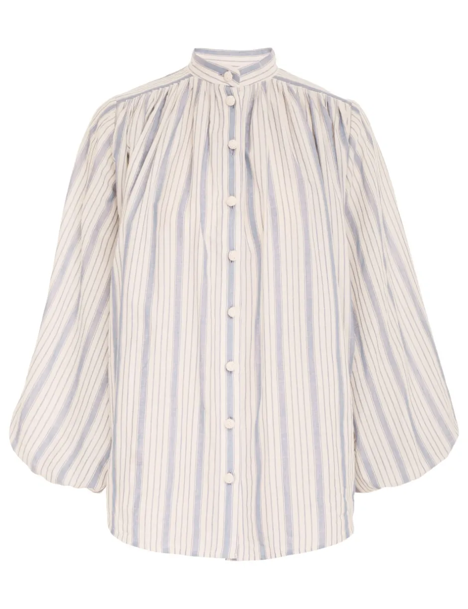 ZIMMERMANN Chintz Striped Billow Blouse