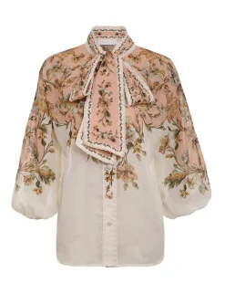 Online ZIMMERMANN Chintz Tie Neck Blouse