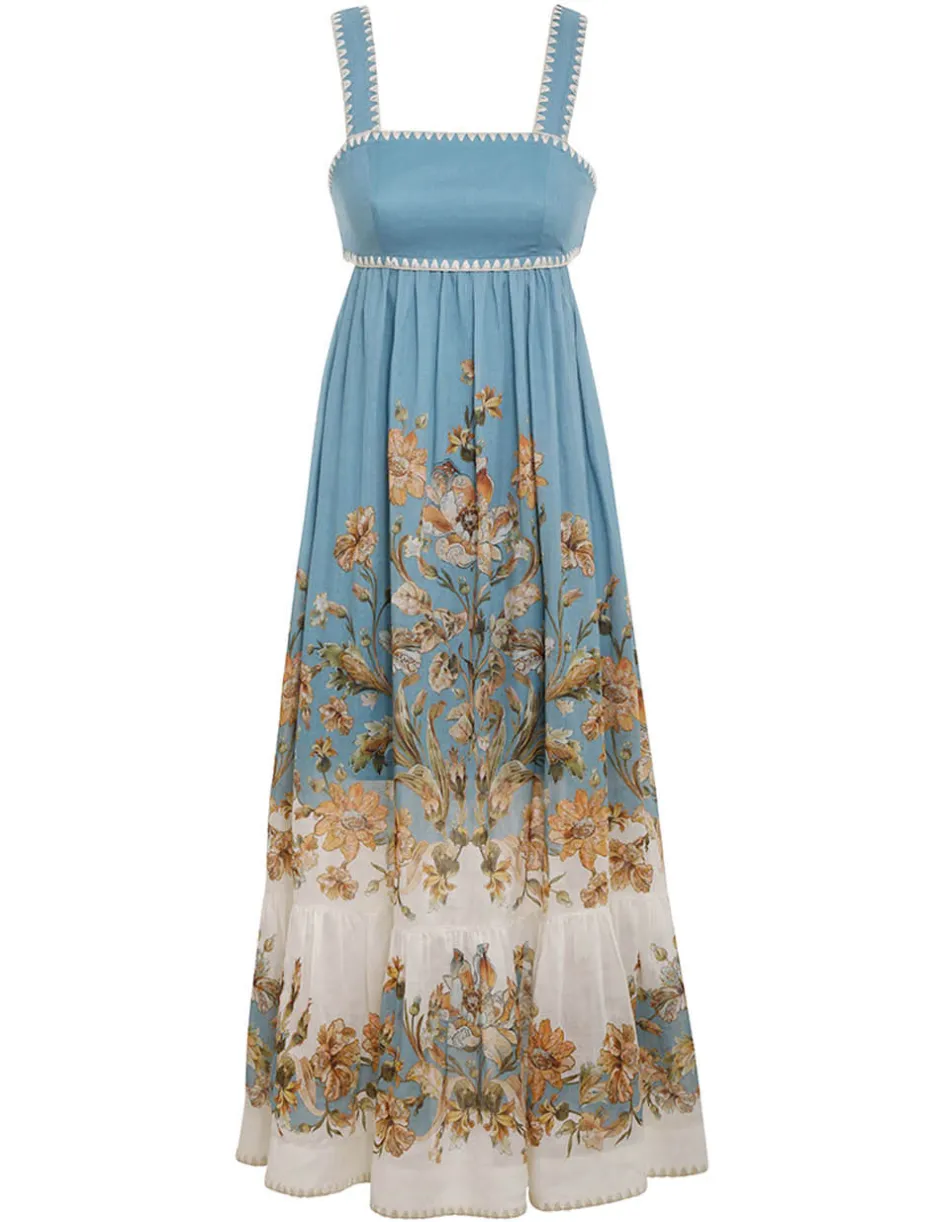 Outlet ZIMMERMANN Chintz Tiered Midi Dress