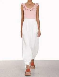 Discount ZIMMERMANN Chintz V-Neck Frill Tank