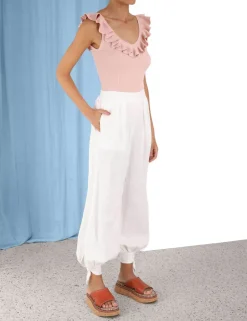 Discount ZIMMERMANN Chintz V-Neck Frill Tank