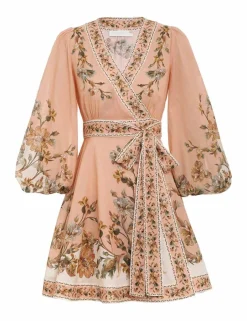 Clearance ZIMMERMANN Chintz Wrap Mini Dress