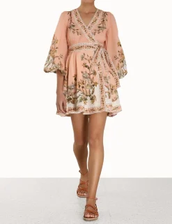 Clearance ZIMMERMANN Chintz Wrap Mini Dress