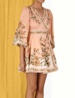 Clearance ZIMMERMANN Chintz Wrap Mini Dress