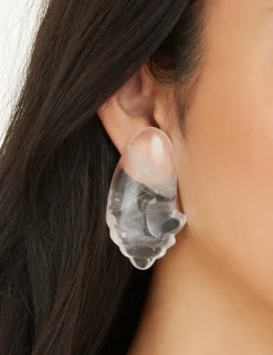 ZIMMERMANN Crystal Carved Pebble Earrings