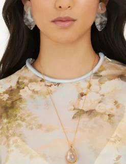 ZIMMERMANN Crystal Carved Pebble Earrings
