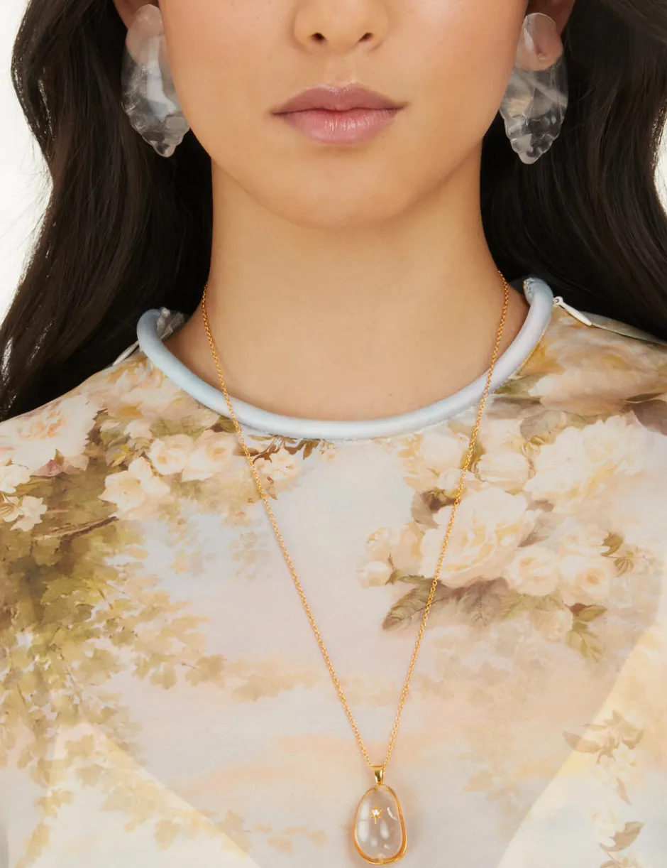Online ZIMMERMANN Crystal Carved Pebble Earrings