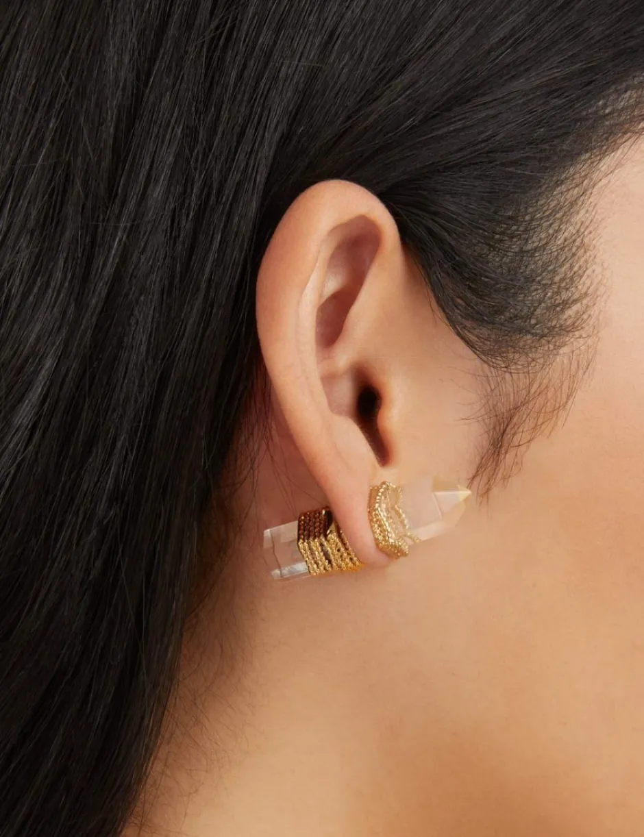 Clearance ZIMMERMANN Crystal Quartz Studs Earrings
