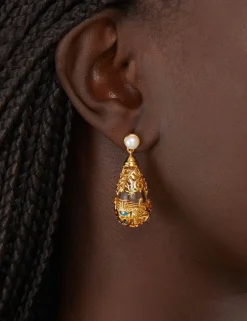 New ZIMMERMANN Crystal Tarot Drop Earrings
