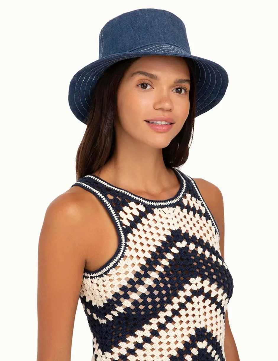 Outlet ZIMMERMANN Denim Bucket Hat