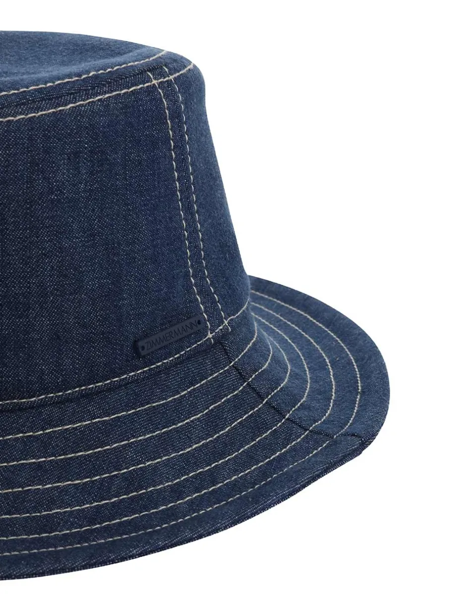 Outlet ZIMMERMANN Denim Bucket Hat