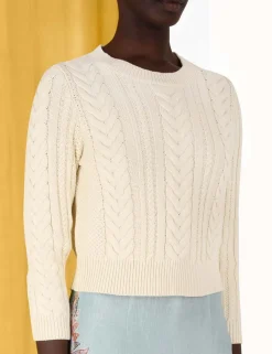 ZIMMERMANN Devi Cable Knit Top